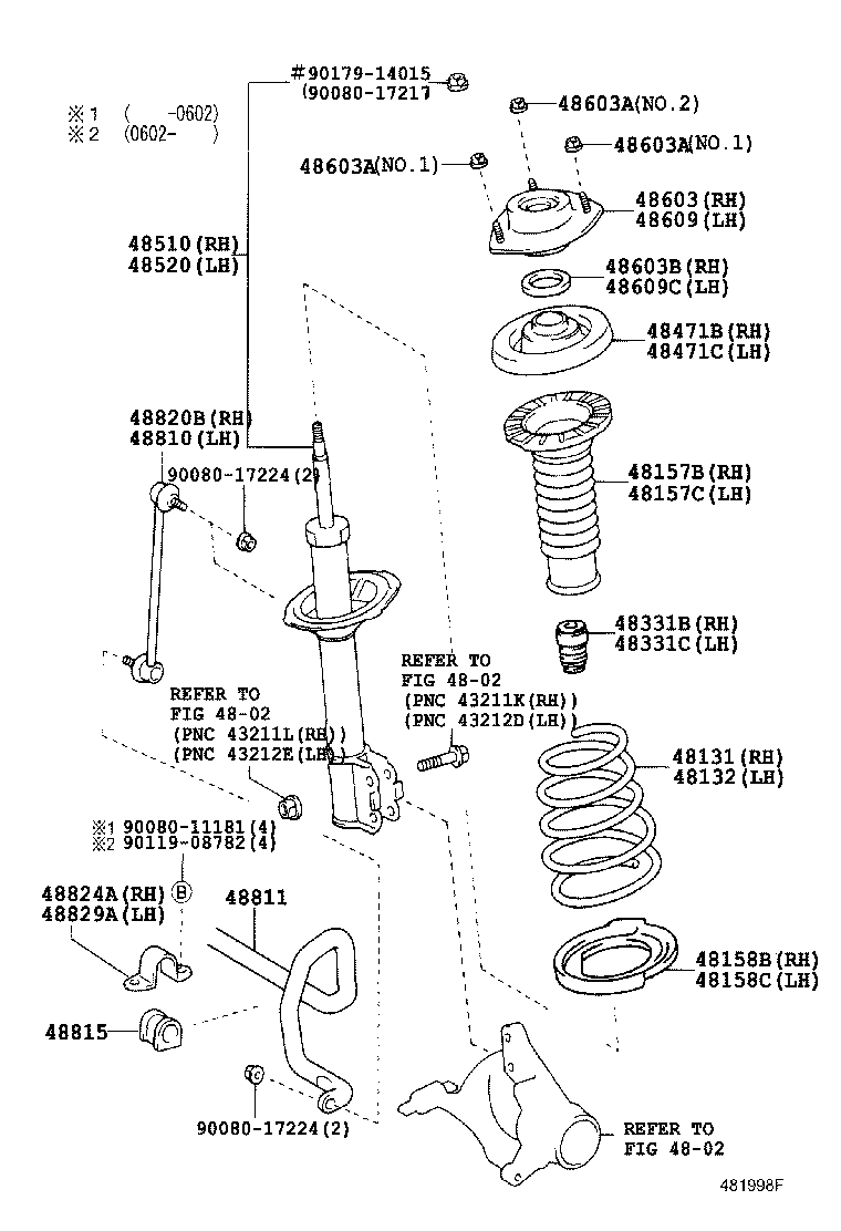 Toyota 48131-07090 SPRING, FRONT COIL, RH
