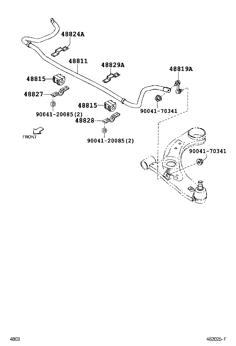 48131-B1070 SPRING, FRONT COIL, RH product image