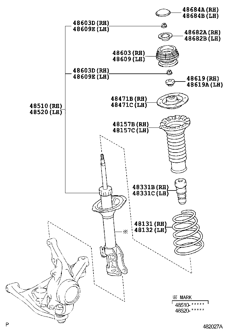 48331-52080 BUMPER, FRONT SPRING, RH product image