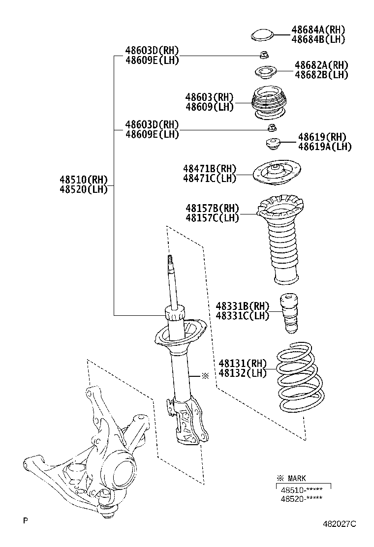 48131-52A60 SPRING, FRONT COIL, RH product image