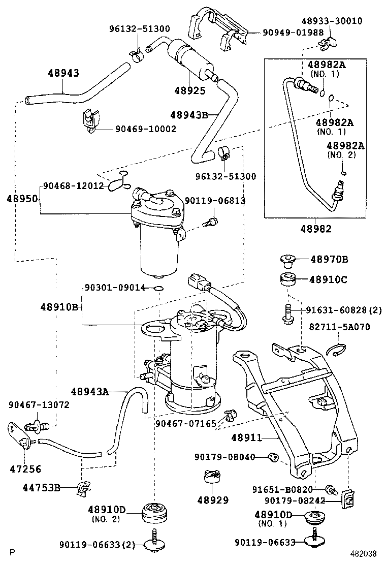 48906-40091 LINK SUB-ASSY, HEIGHT CONTROL SENSOR, REAR product image