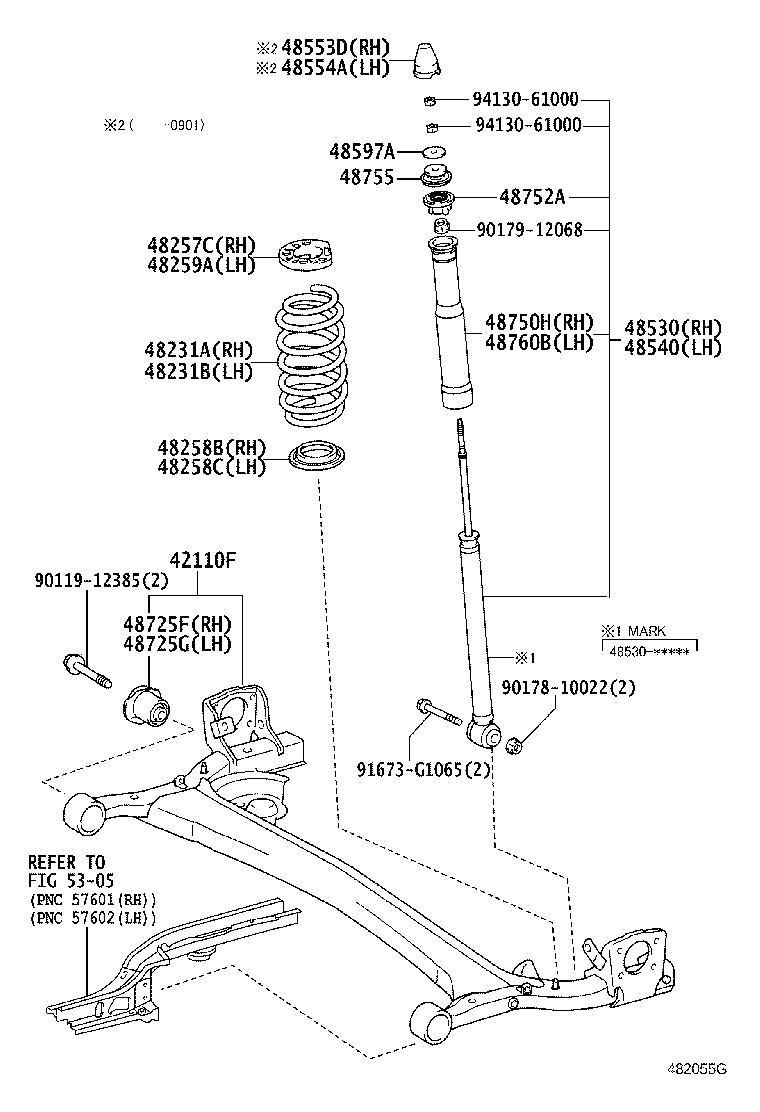 48231-52A00 SPRING, COIL, REAR RH product image