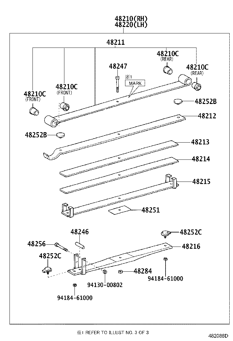 48210-37C20 SPRING ASSY, REAR RH product image