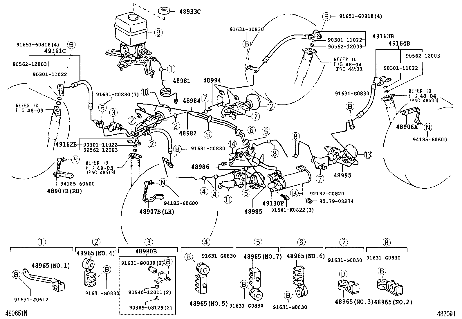 48965-60052 CLAMP, HEIGHT CONTROL TUBE product image
