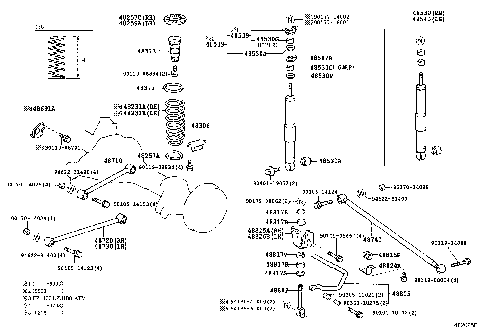 48231-6A340 SPRING, COIL, REAR RH product image