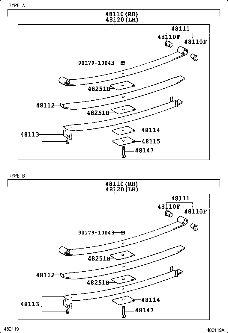 48413-36070 BRACKET, SPRING, NO.2 RH product image