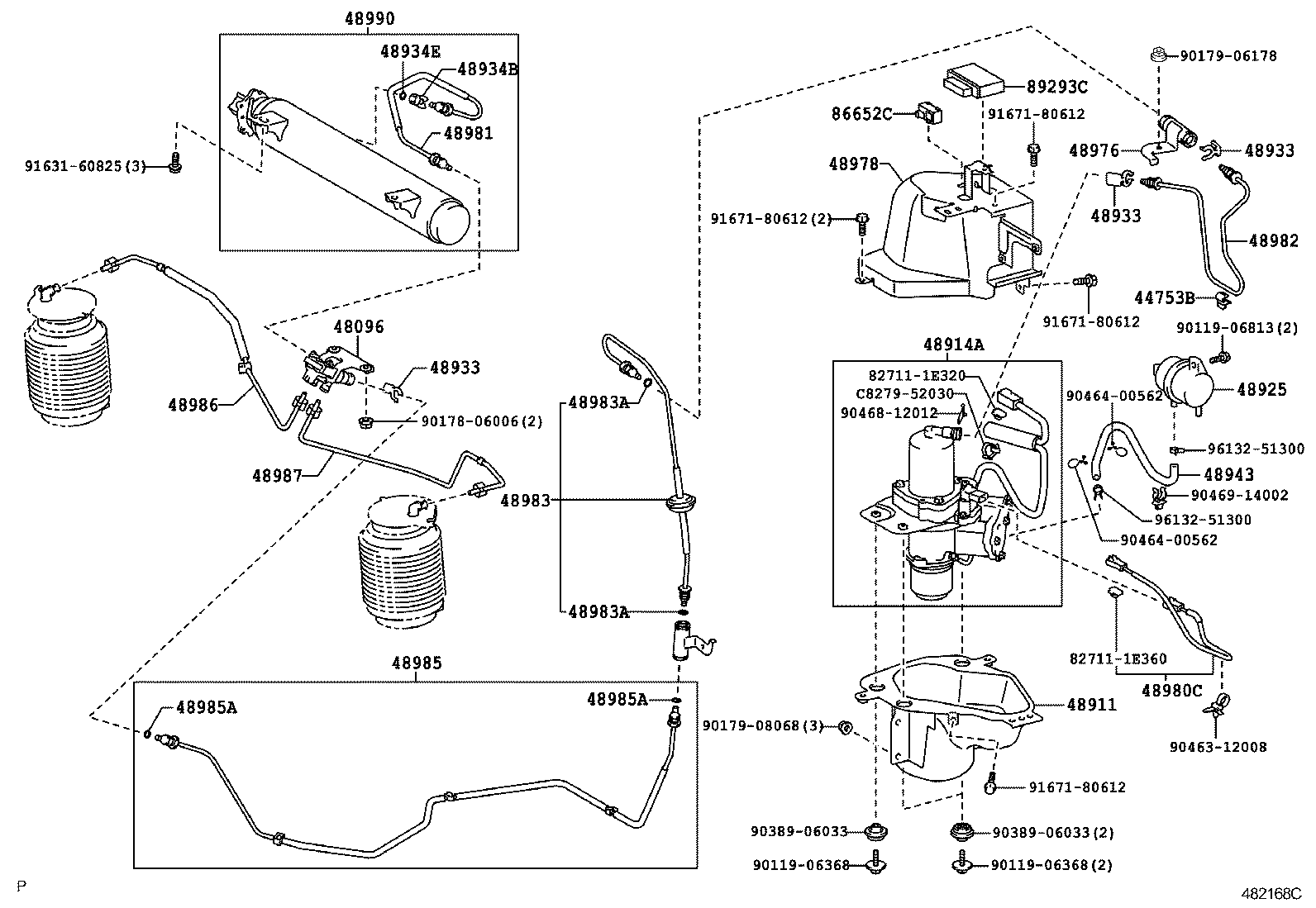 48911-52010 BRACKET, HEIGHT CONTROL COMPRESSOR product image