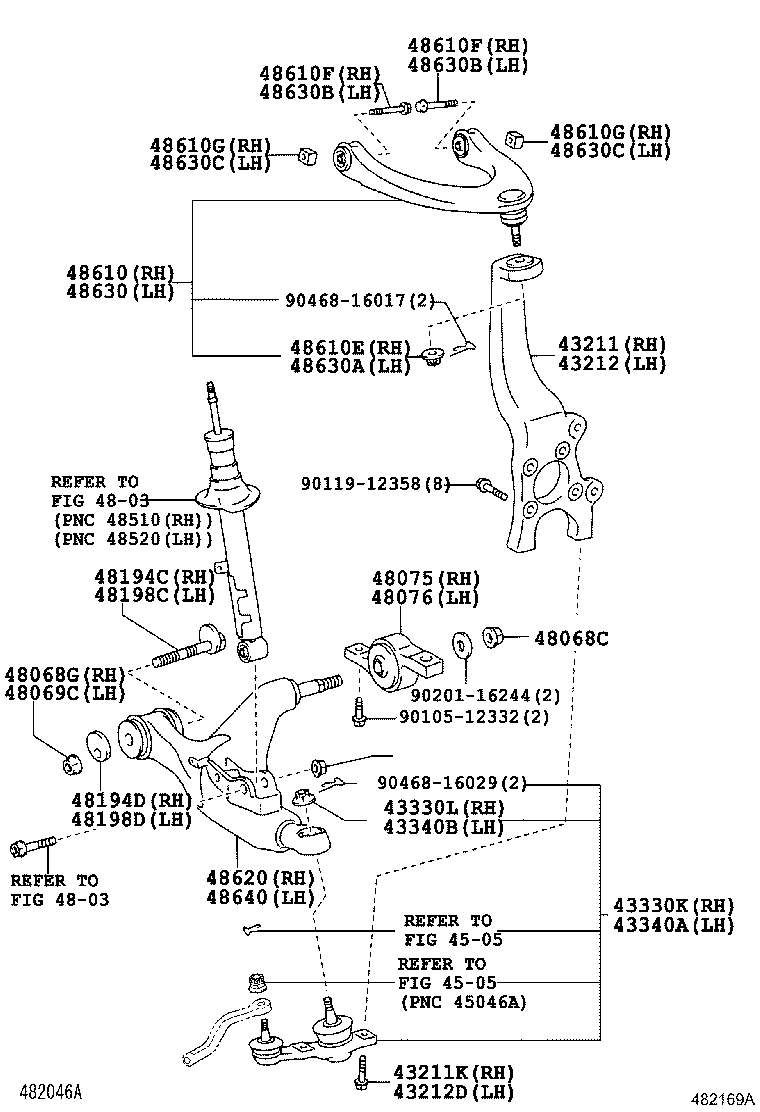 48075-0N010 BRACKET SUB-ASSY, LWR ARM, NO,1 product image