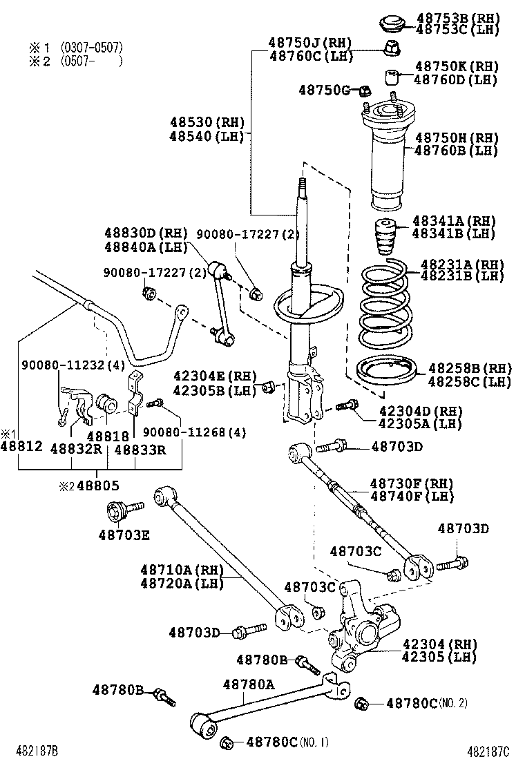 Toyota 90080-11672 WASHER(FOR REAR SUSPENSION ARM)