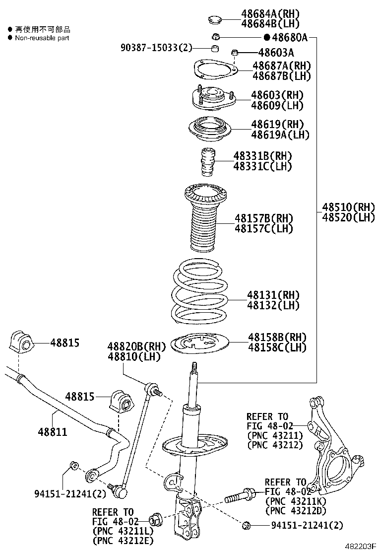 Toyota 48131-42510 SPRING, FRONT COIL, RH