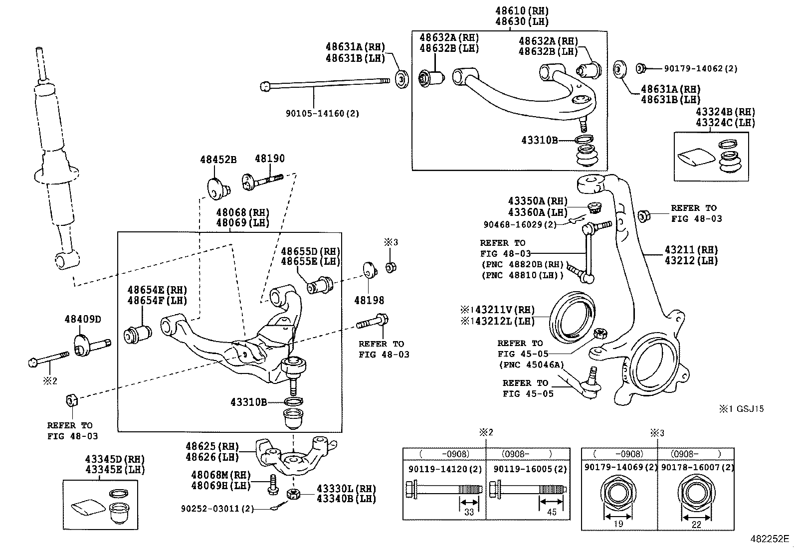 Toyota 43212-60170 KNUCKLE, STEERING, LH