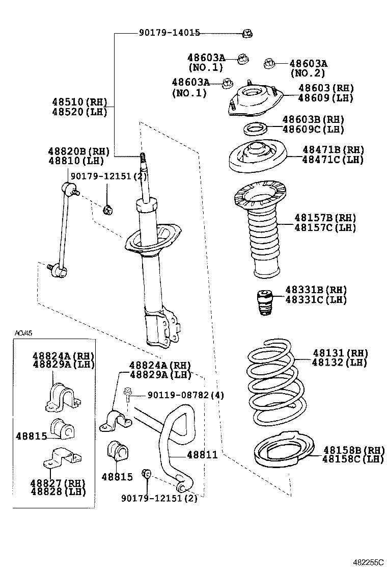 48131-33A80 SPRING, FRONT COIL, RH product image
