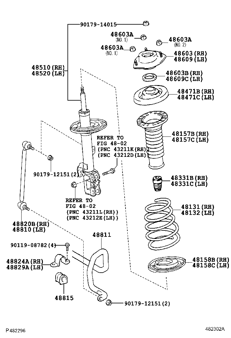 Toyota 48131-33B30 SPRING, FRONT COIL, RH