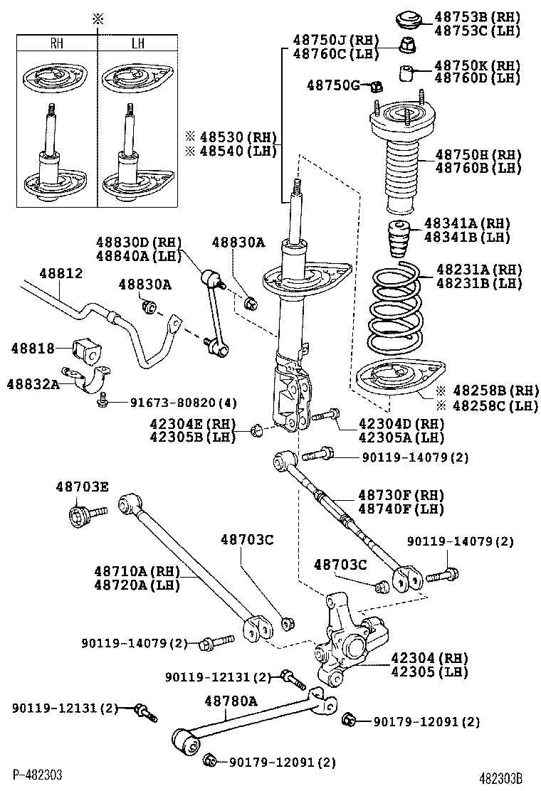 Toyota 48231-33691 SPRING, COIL, REAR RH
