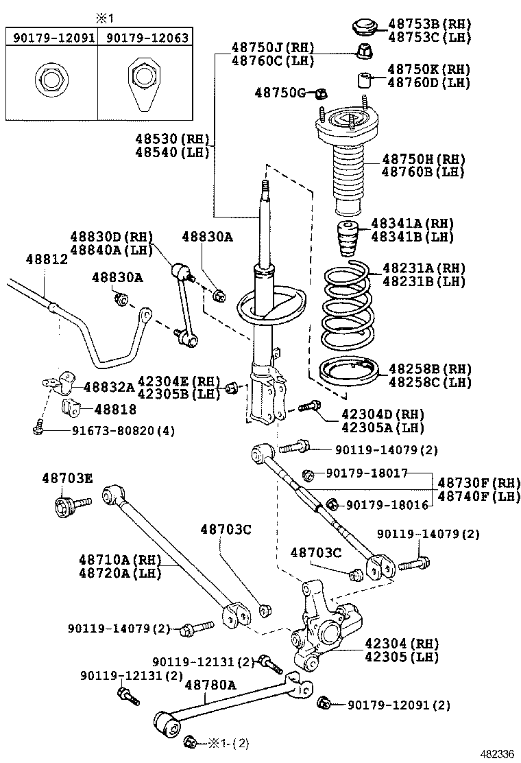 48231-06480 SPRING, COIL, REAR RH product image