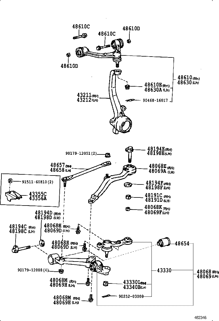 48198-30050 CAM, FRONT SUSPENSION CAMBER ADJUST, NO.2 RH product image