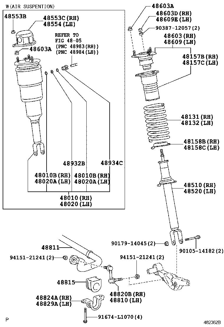 Toyota 48131-50220 SPRING, FRONT COIL, RH