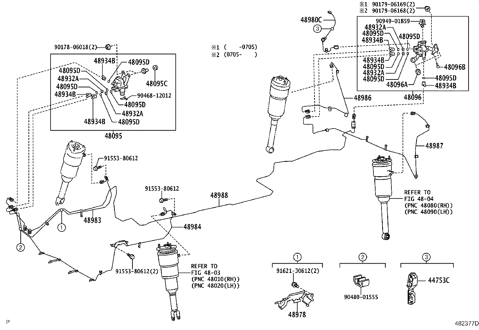 48980-50030 HARNESS ASSY, HEIGHT CONTROL VALVE product image