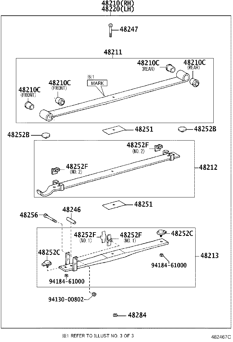 48210-37C20 SPRING ASSY, REAR RH product image