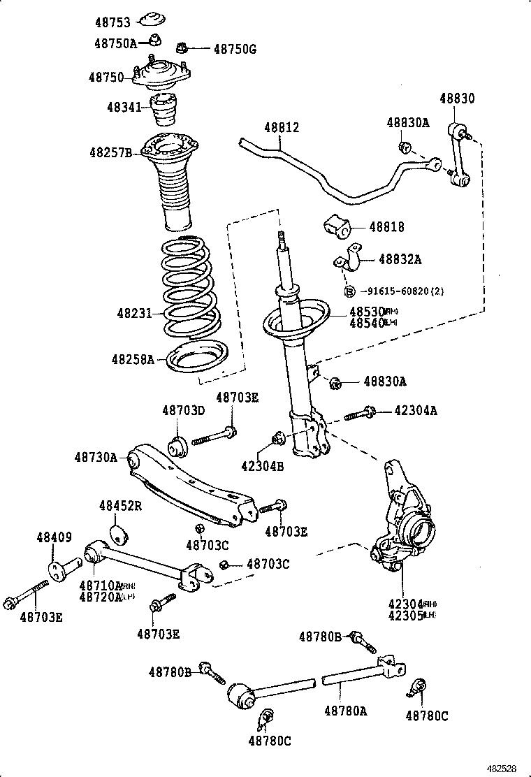 48231-2B220 SPRING, COIL, REAR product image