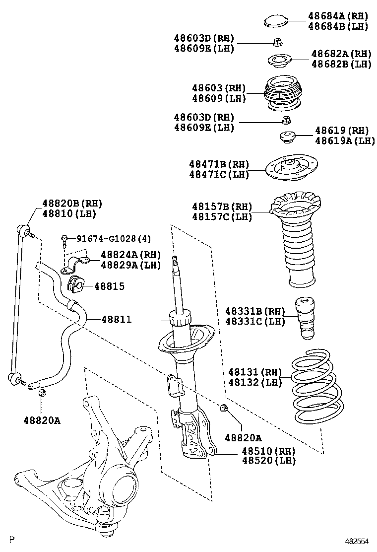 48131-0D420 SPRING, FRONT COIL, RH product image