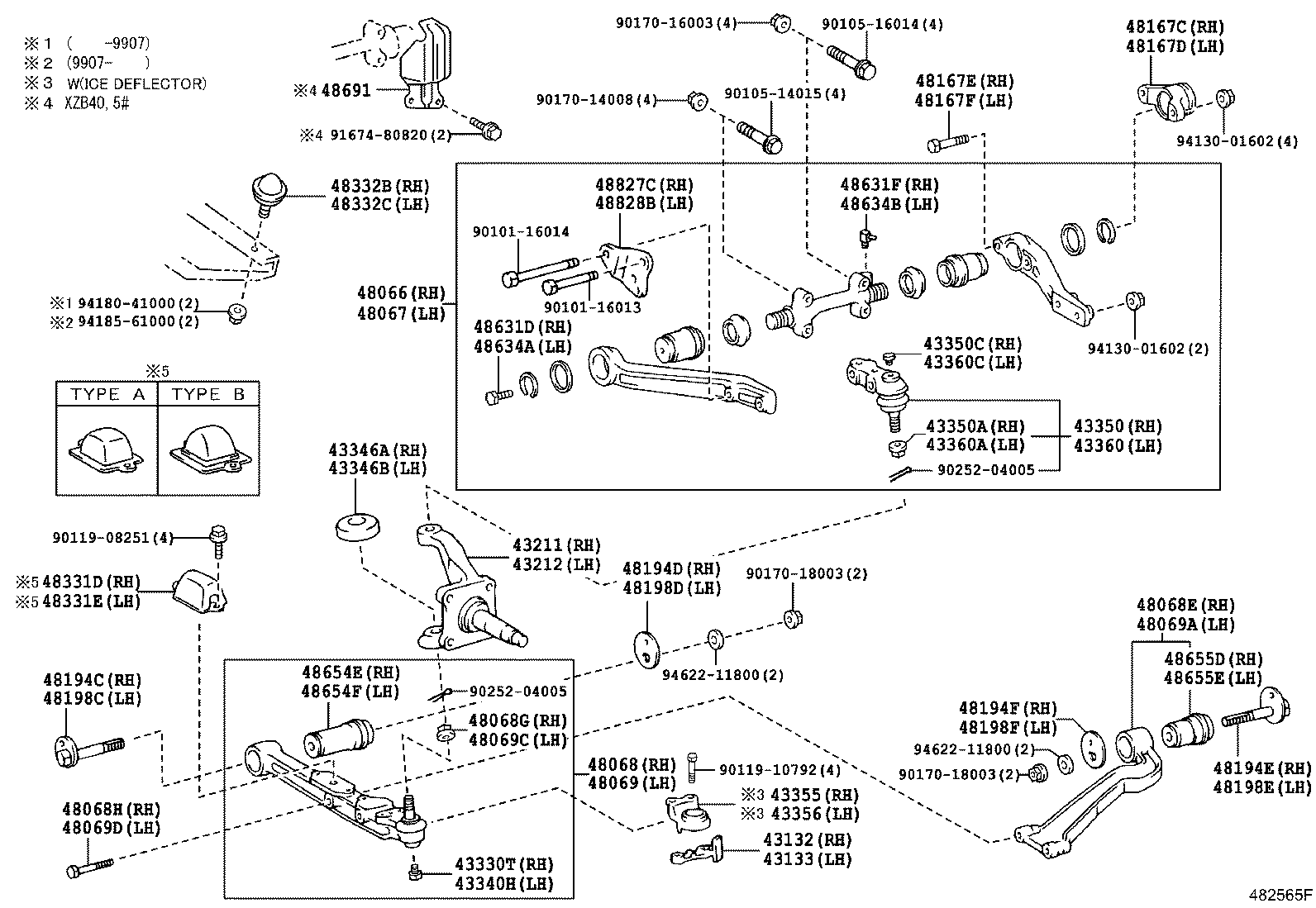 43212-36901 KNUCKLE, STEERING, LH product image