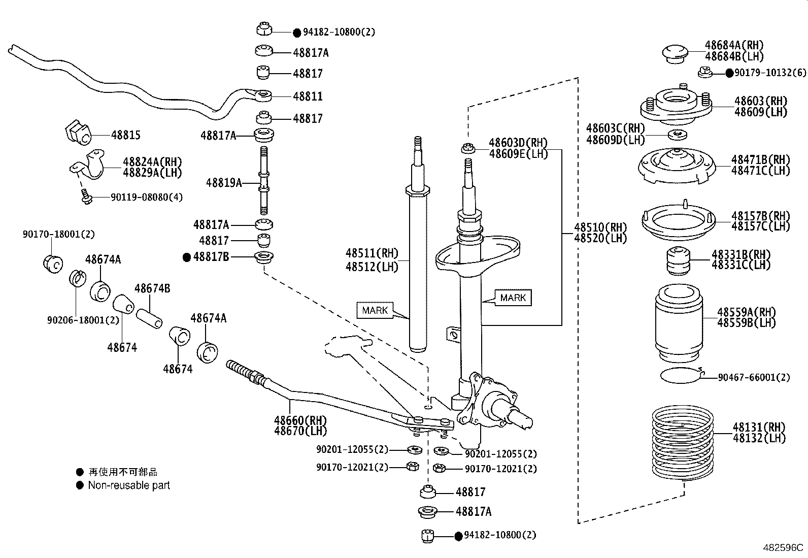 48131-43031 SPRING, FRONT COIL, RH product image