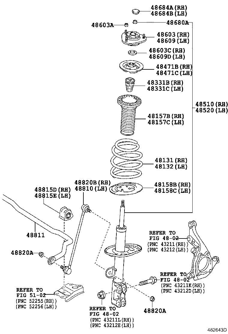 48131-02C30 SPRING, FRONT COIL, RH product image