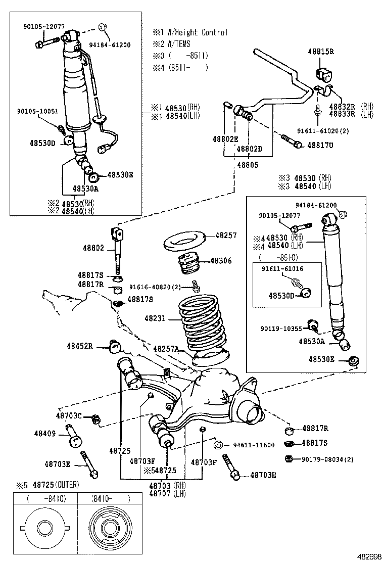 48231-30430 SPRING, COIL, REAR product image