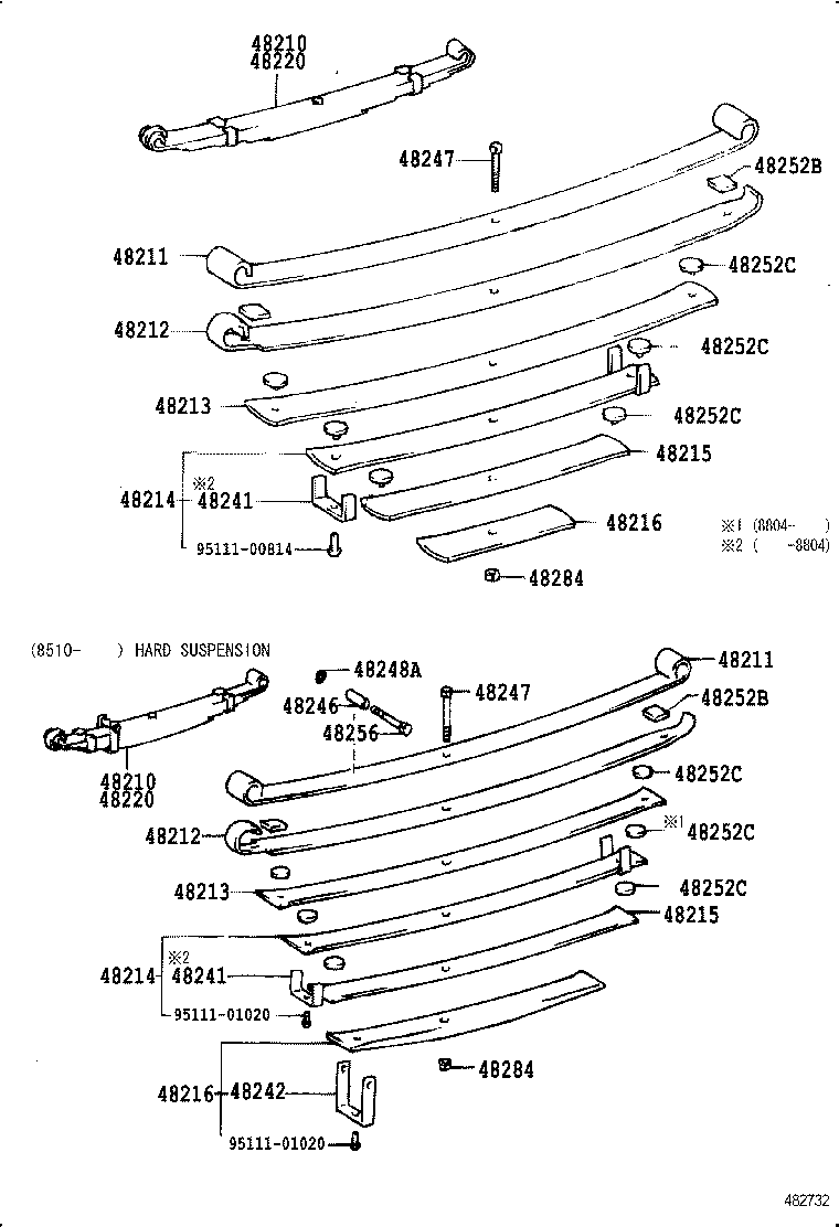 48202-60600 LEAF, REAR SPRING, NO.3 product image