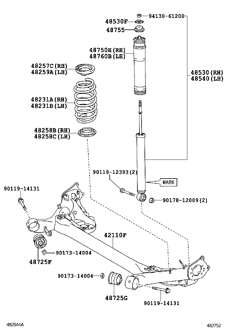 42101-02270 BEAM ASSY, REAR AXLE product image