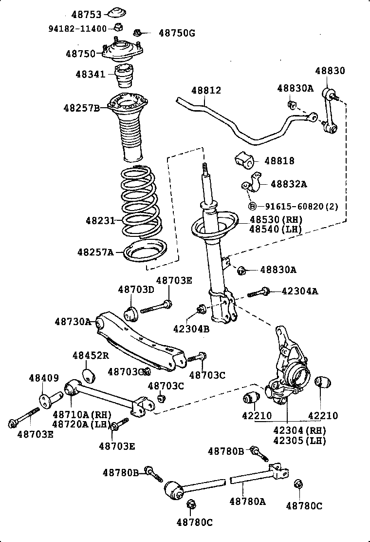 48231-32330 SPRING, COIL, REAR product image