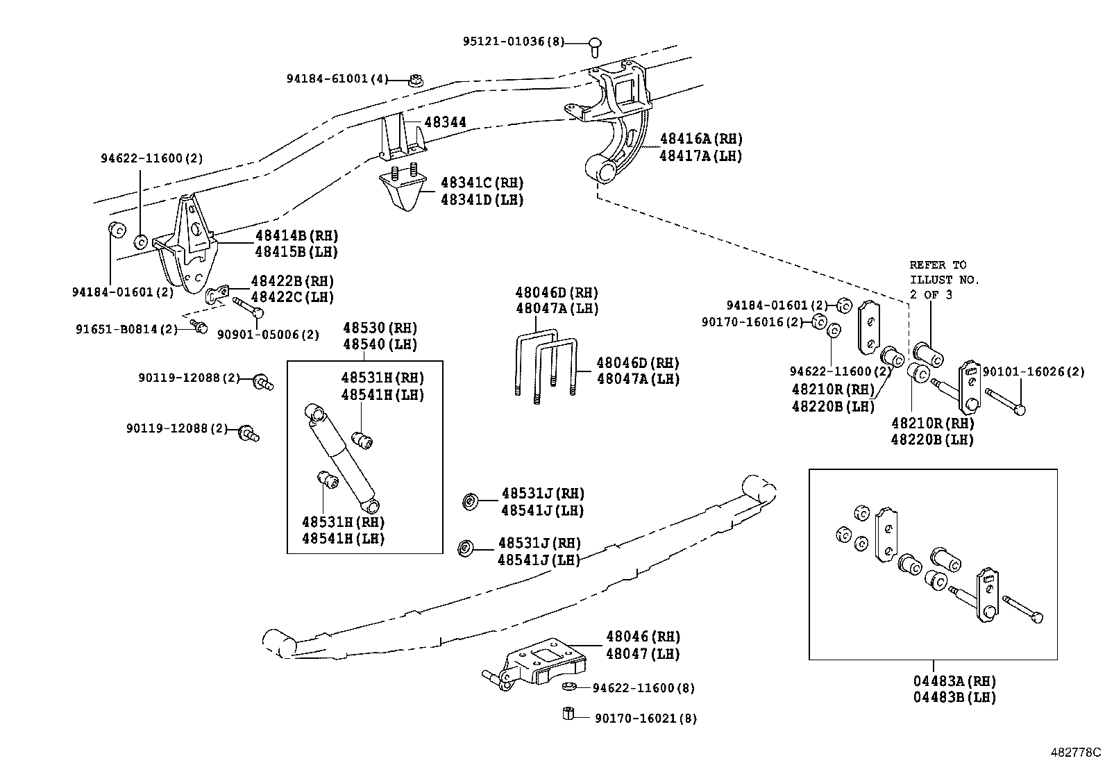 48031-36150 LEAF, REAR SPRING, NO.1 product image