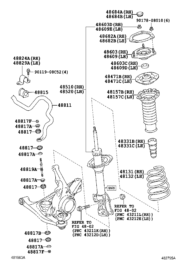 Toyota 48131-52B60 SPRING, FRONT COIL, RH