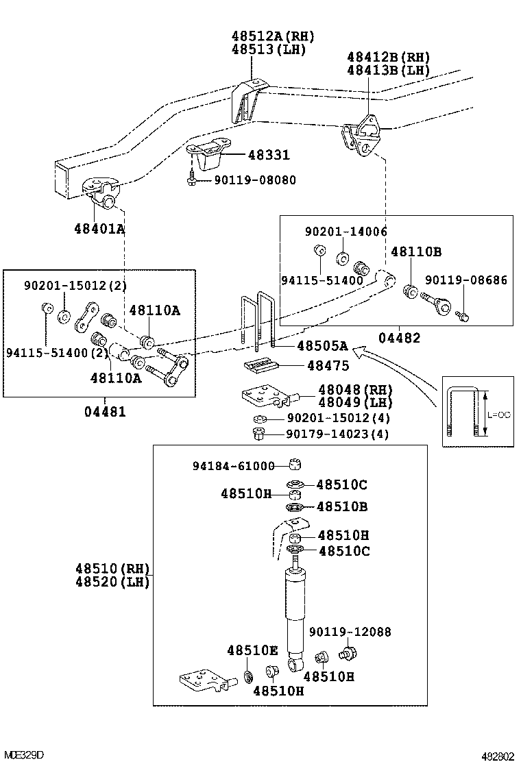 48102-60361 LEAF, FRONT SPRING, NO.3 product image