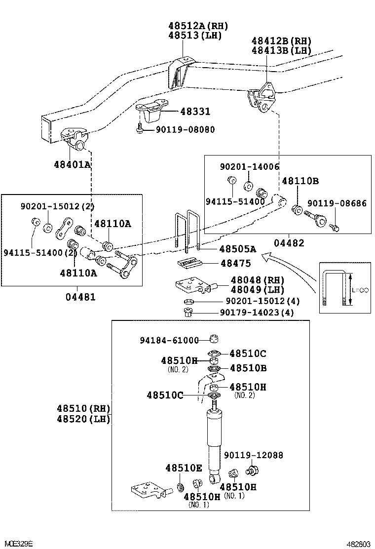 48114-60281 LEAF, FRONT SPRING, NO.4 product image