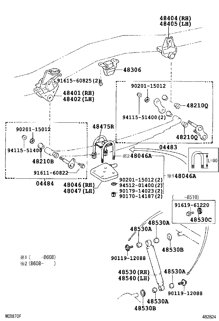 90117-14176 BOLT, U(FOR REAR SPRING) product image