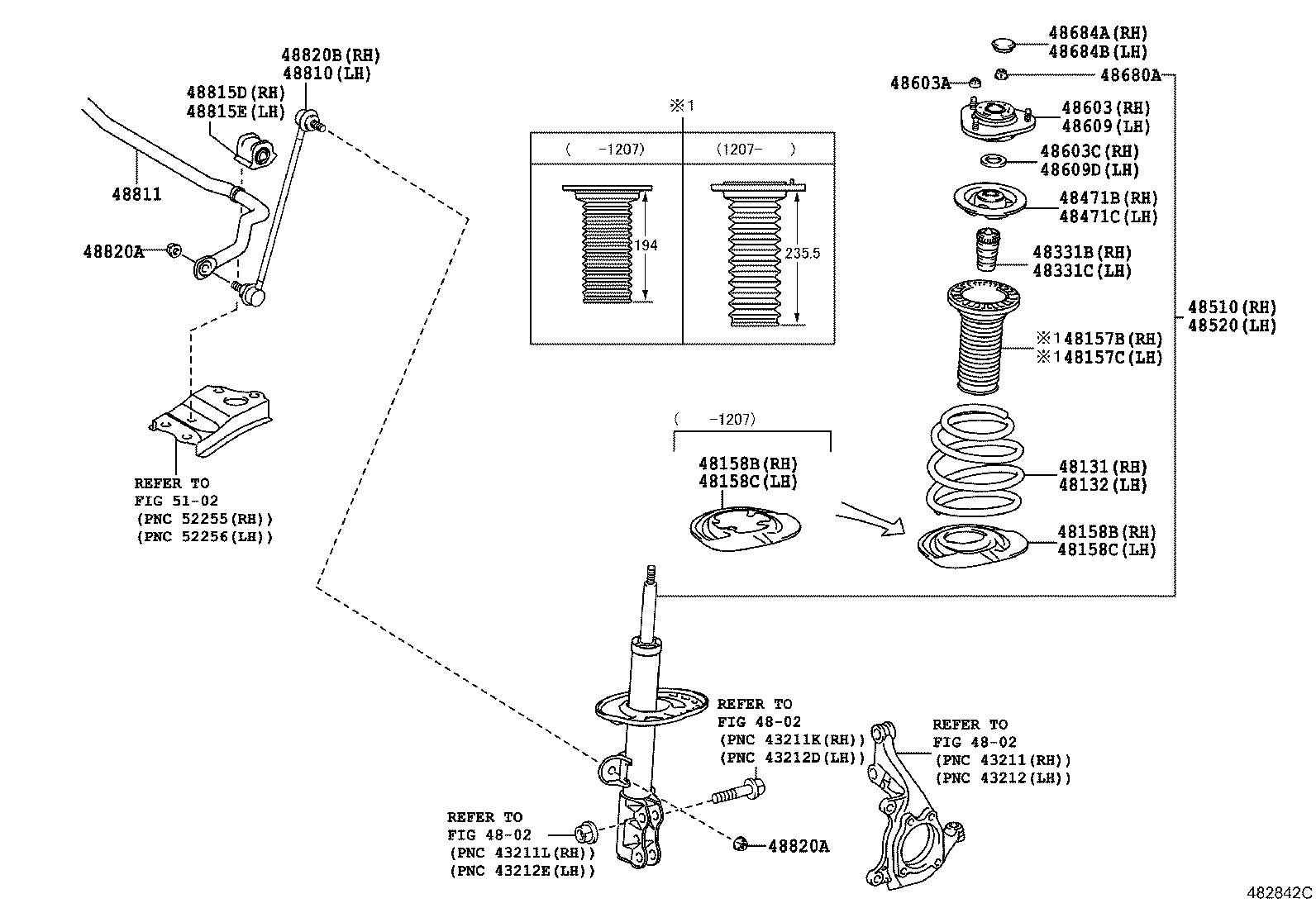 48131-12A50 SPRING, FRONT COIL, RH product image