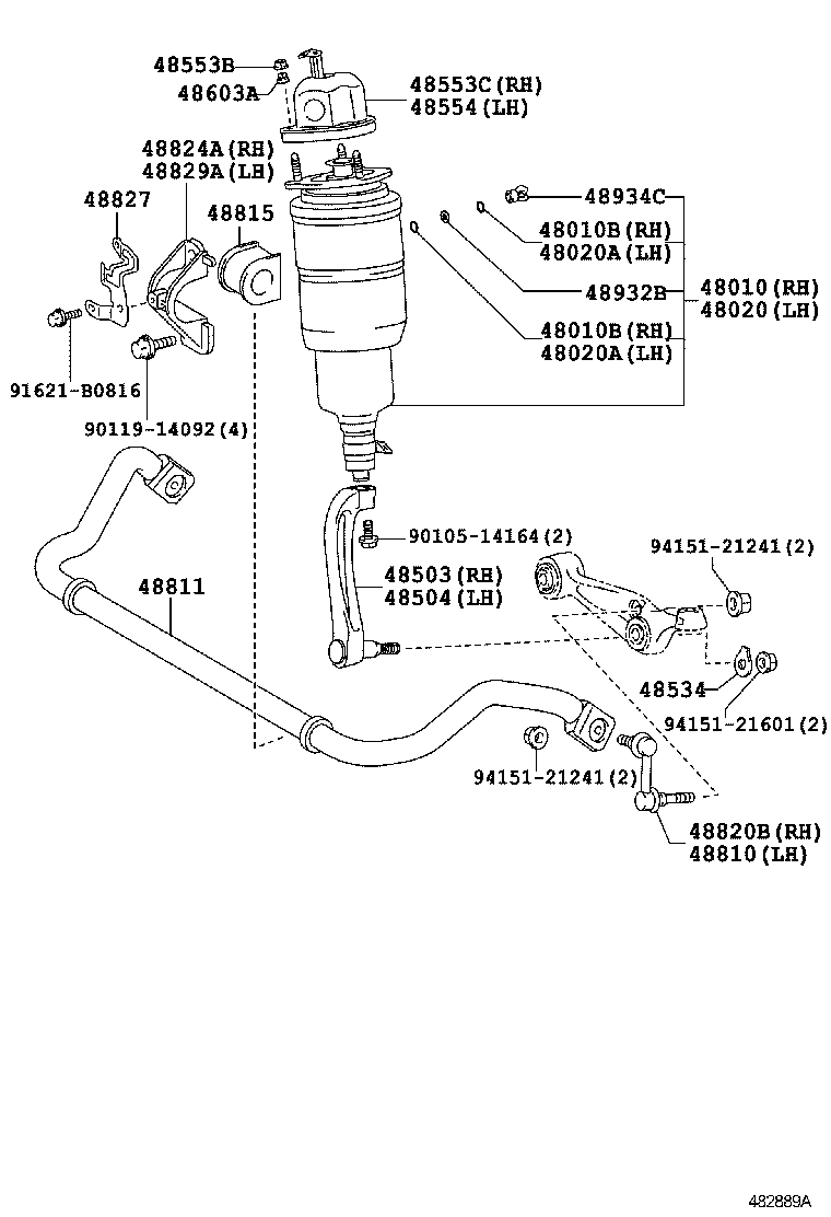 48131-50222 SPRING, FRONT COIL, RH product image