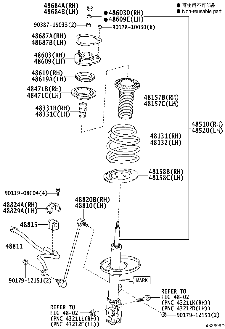 48131-28D10 SPRING, FRONT COIL, RH product image