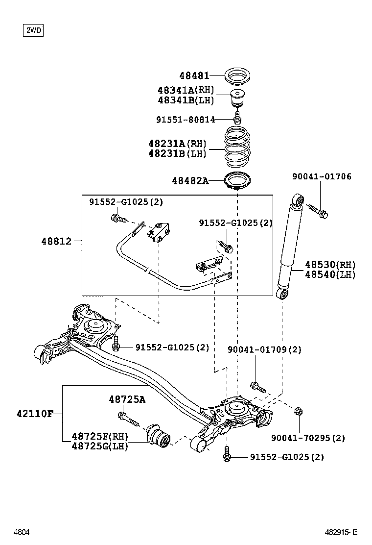 48482-B1020 SEAT, REAR SPRING, LOWER product image