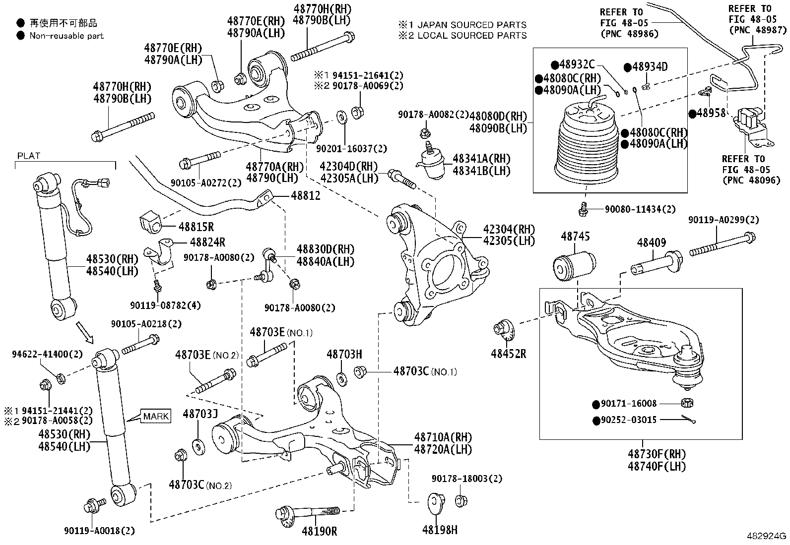 42304-0C010 CARRIER SUB-ASSY, REAR AXLE, RH product image