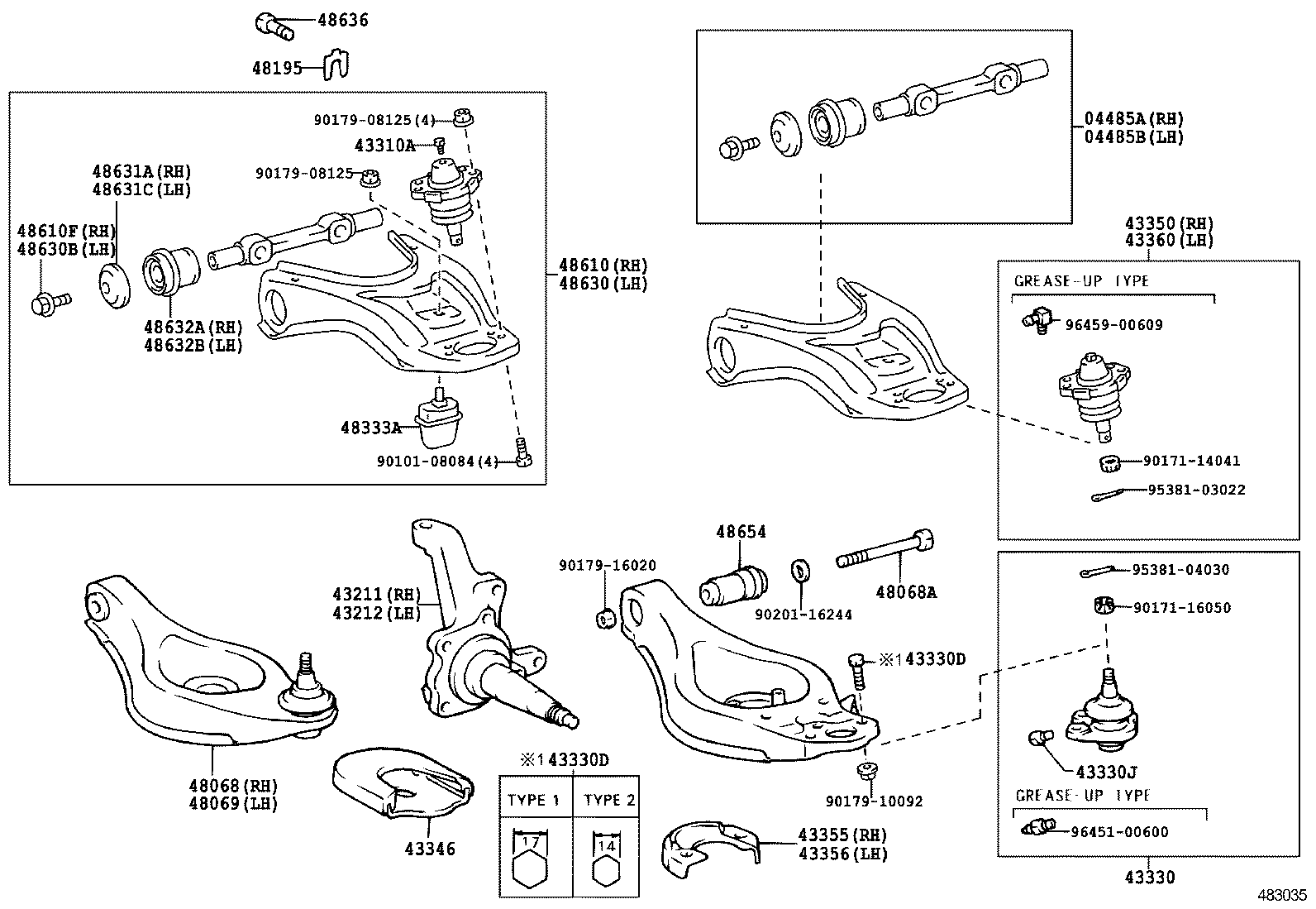 43211-30150 KNUCKLE, STEERING, RH product image