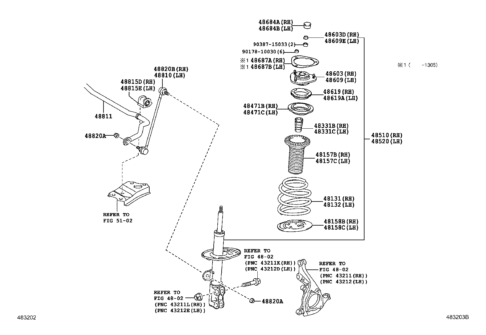 Toyota 48131-21430 SPRING, FRONT COIL, RH