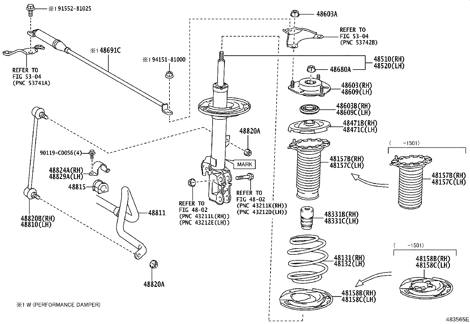 48131-06E40 SPRING, FRONT COIL, RH product image