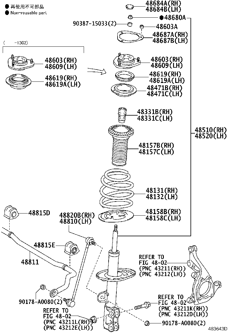 Toyota 48131-0R010 SPRING, FRONT COIL, RH