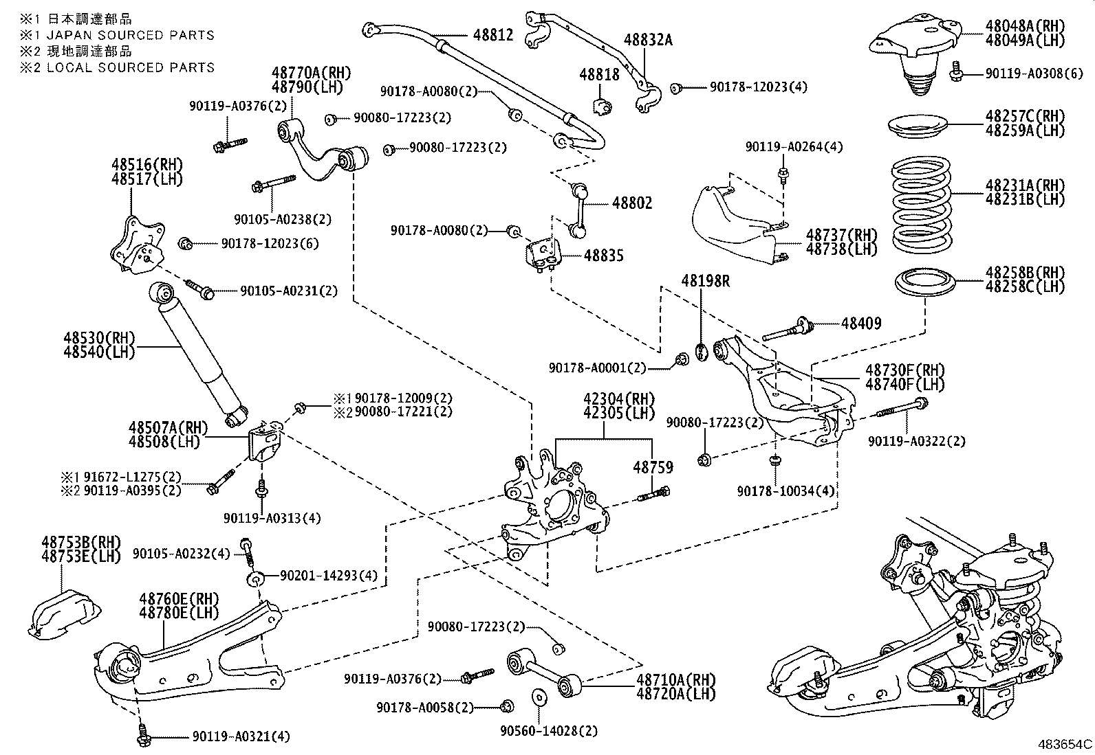 Thumbnail 2 for 42304-0E020