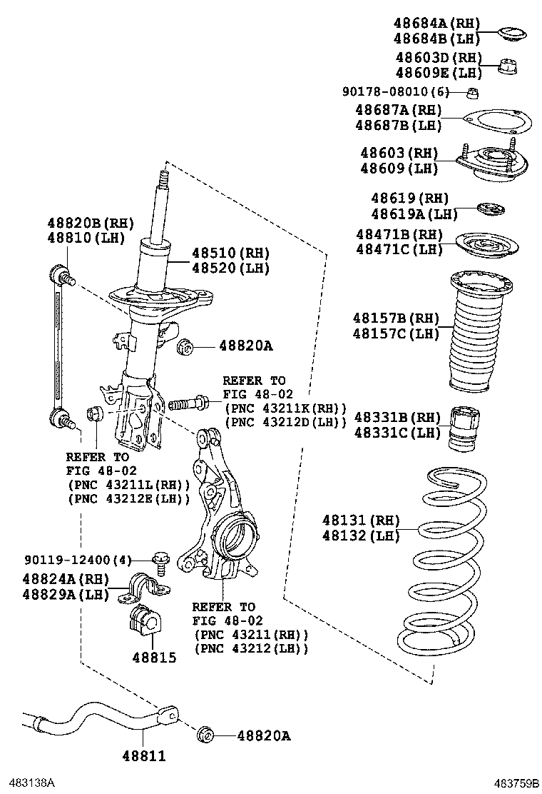 Toyota 48131-74100 SPRING, FRONT COIL, RH