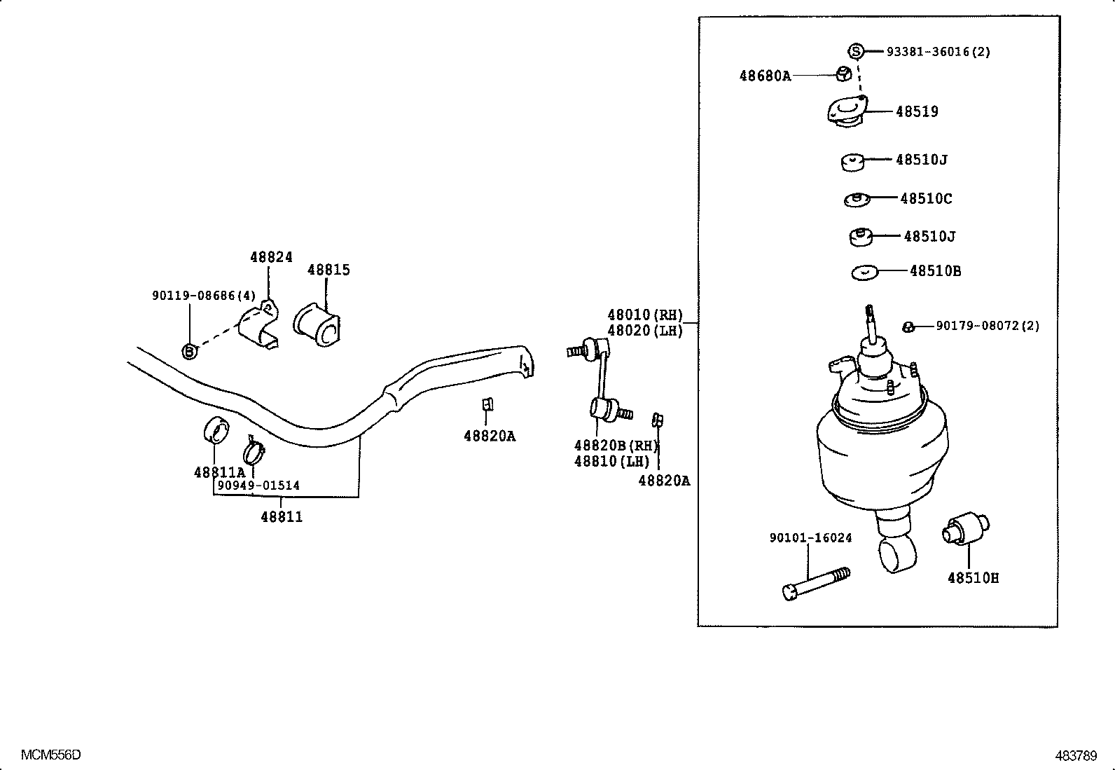 48131-30860 SPRING, FRONT COIL, RH product image