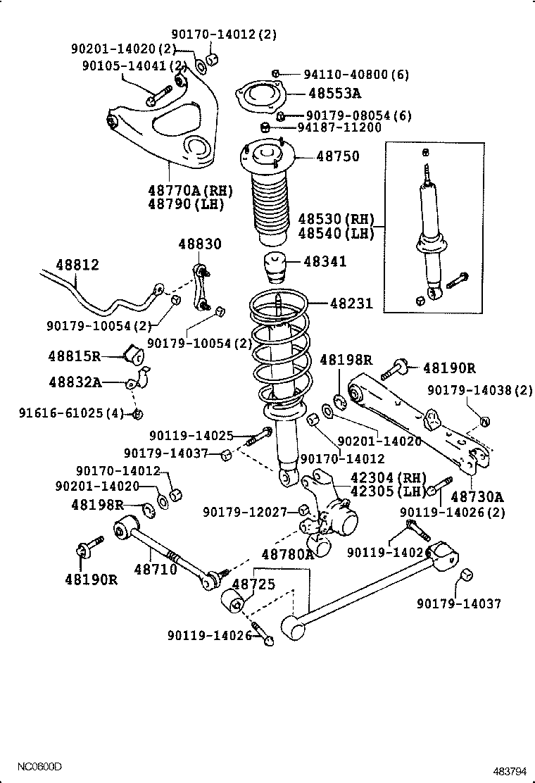 48231-2A080 SPRING, COIL, REAR product image